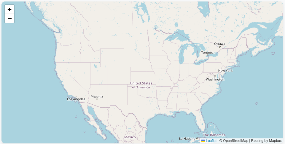 Map of North America